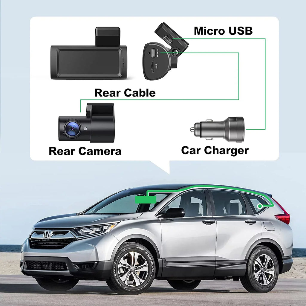 Cars 2.5K+1080P Record Front Dual G-Sensor, Super Parking Camera App Night D32 Mount, for Built-in Yeecore Vision, Dam, Control, Accident GPS, Portable and Dash Magnetic Mode, Cam Rear, Dash Dash WiFi