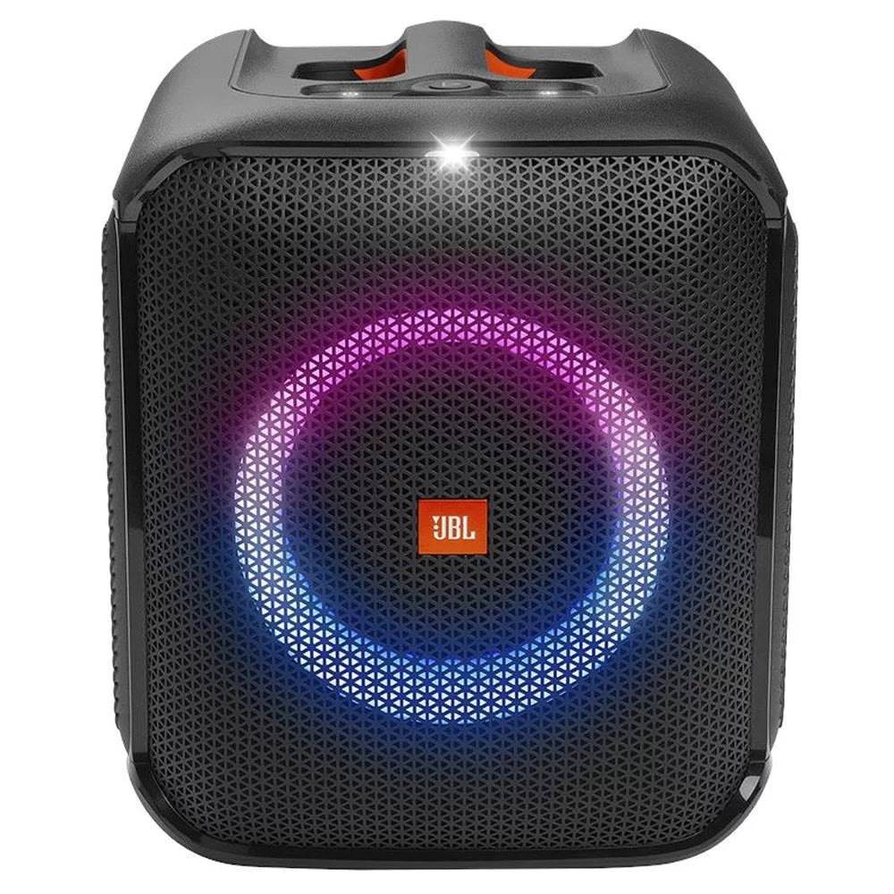 Portable LED+Wireless Party Speaker w Mics Compact JBL Partybox Encore Essential