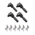 3 Coils UF604 Mazda Denso Mazda Spark 2008-2015 Compatible 2.5L Plugs ISA and Ignition 5 with 2.3L