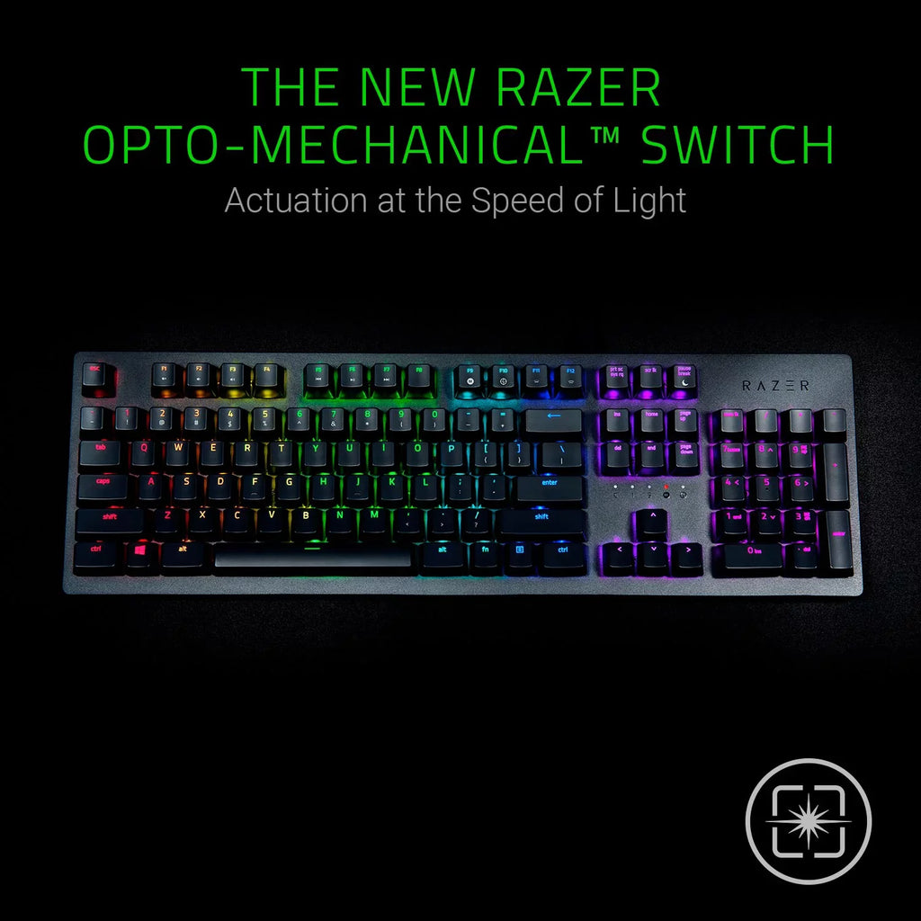 On-Board Memory Razer Huntsman Keystrokes & Gaming 100 - Opto-Mechanical Storage Million - Switch Cloud and Durability up Light of - Clicky Keyboard Hybrid to