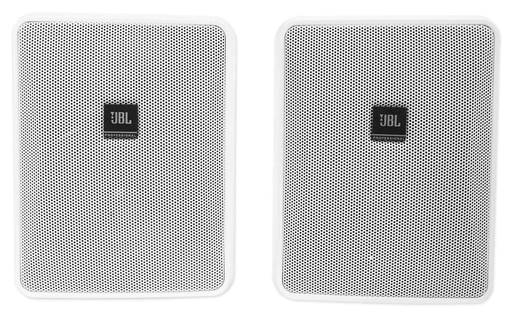 Wall+6.5" 5.25" Commercial Ceiling 4) White JBL Speakers+Amp Restaurant/Cafe/Bar