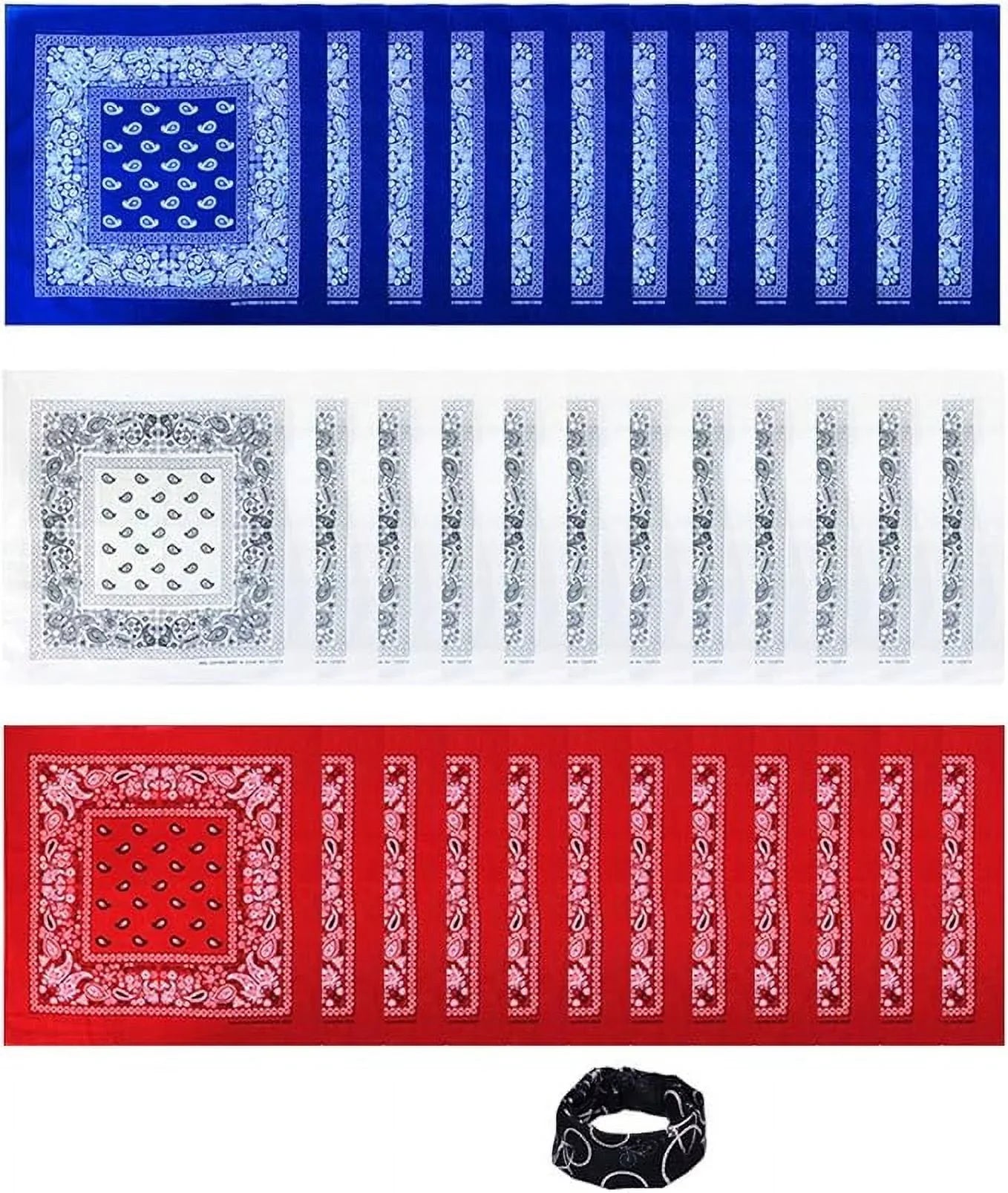 Men Bandana 100% and Women Cotton BASICO Bandanas for