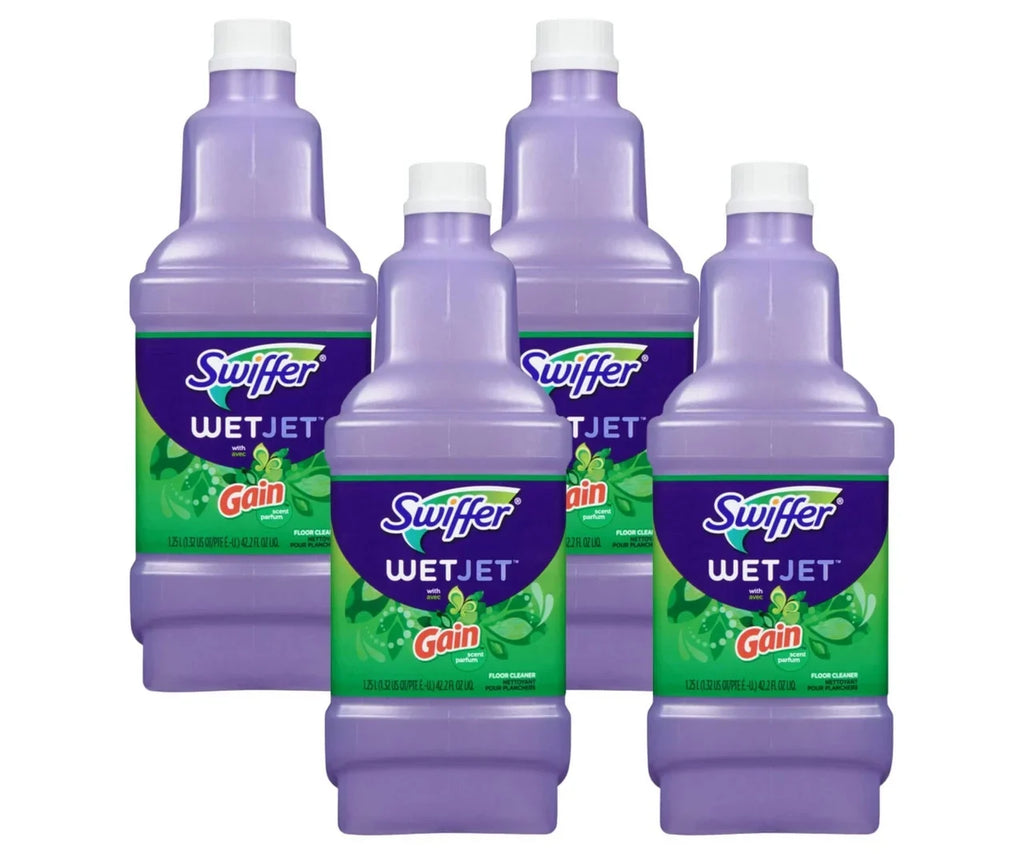 Gain All Cleaning 1.25L(4/Case) WetJet - Purpose Swiffer System,