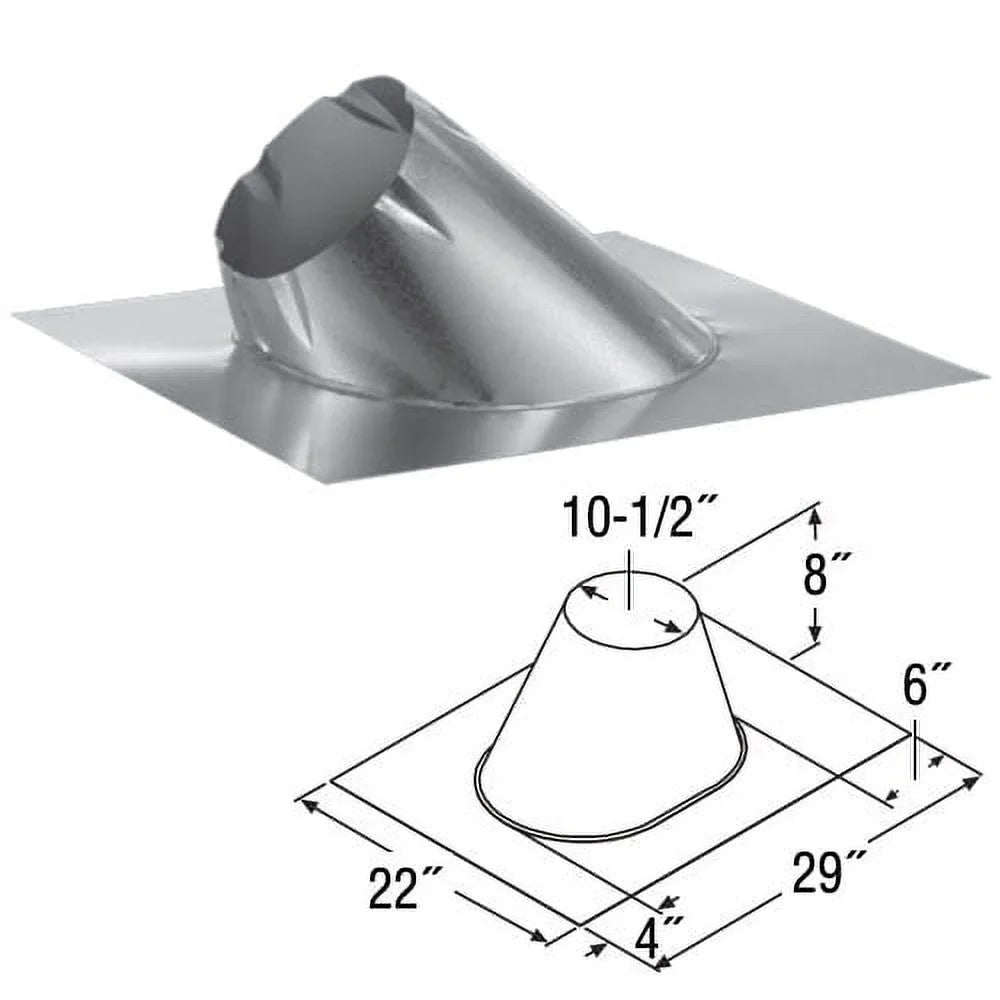 '- A 8Dt-F6 Pipe Chimney Duravent Class 8" Duratech Galvalume