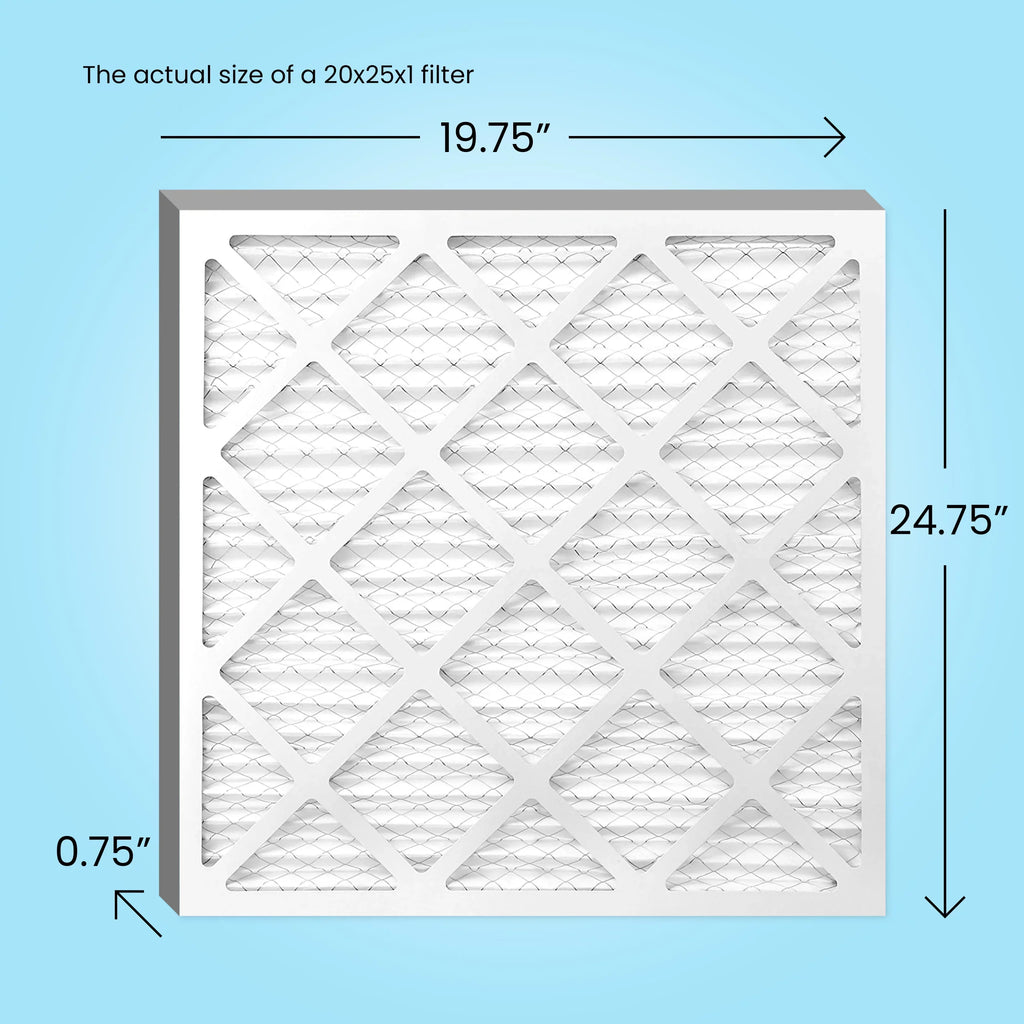 Filter, Air MPR AC 6-Pack Filters, MERV 1000, 11, Simply Furnace 20x25x1 Air Filter,