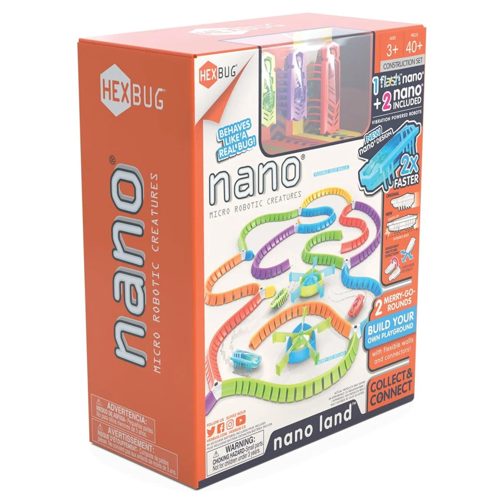 Batteries Flash - Over - Included - own - Playset and Pieces Sensory for Colorful 40 Playground Nano Mold Land Your Kids Multicolor HEXBUG Nano