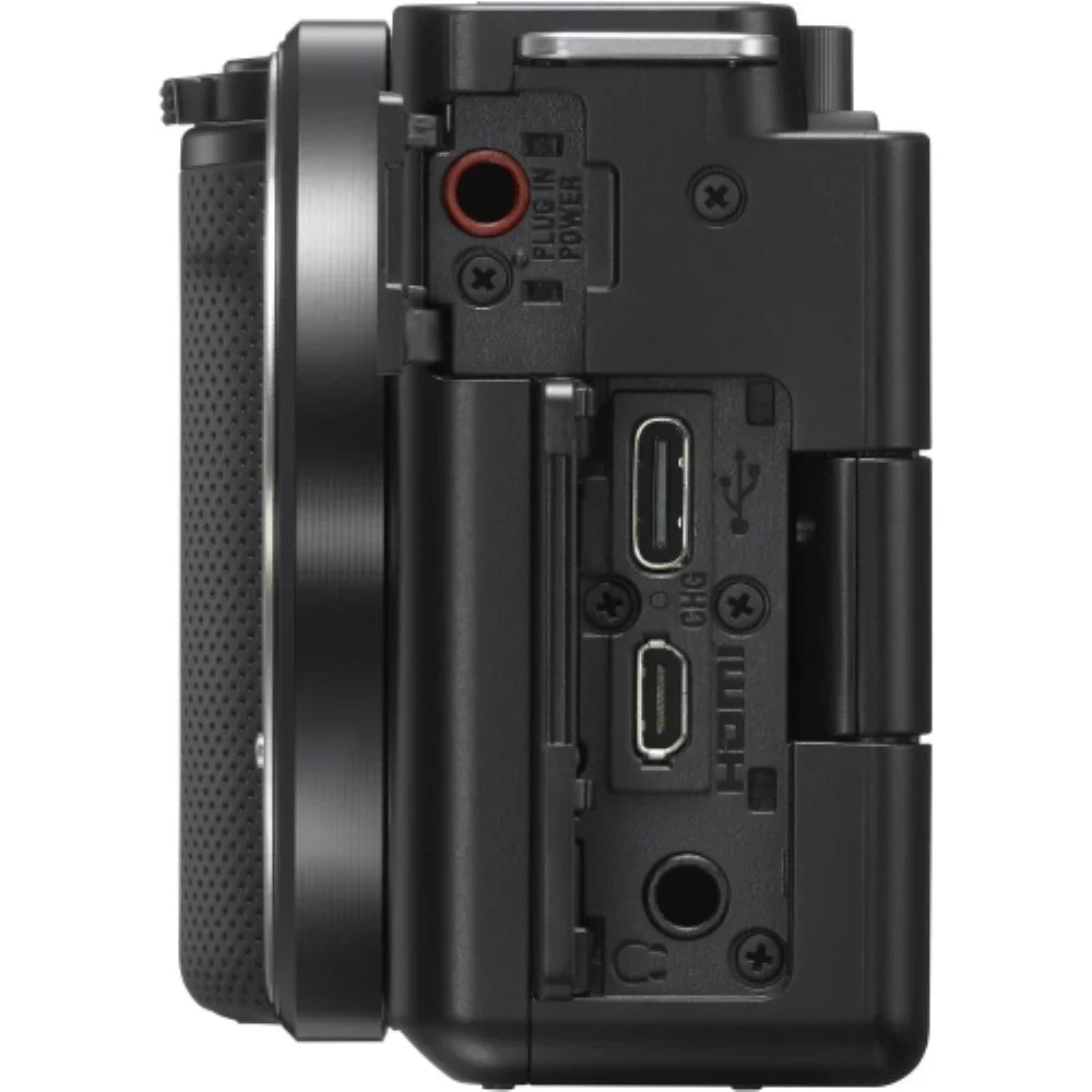 Transcend |16-50mm Camera Card + ZV-E10 Bag Memory (Black) Sony Cleaning + with Flexible Lens (5 Items) Camera Mirrorless Tripod Kit 64GB Bundle +