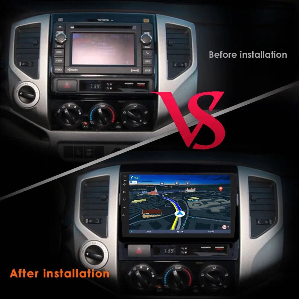 2+32GB 2005-2015 NAVI GPS Fit Radio Stereo Toyota Tacoma Android Car IPS BT 9" 13 1280*720 Carplay