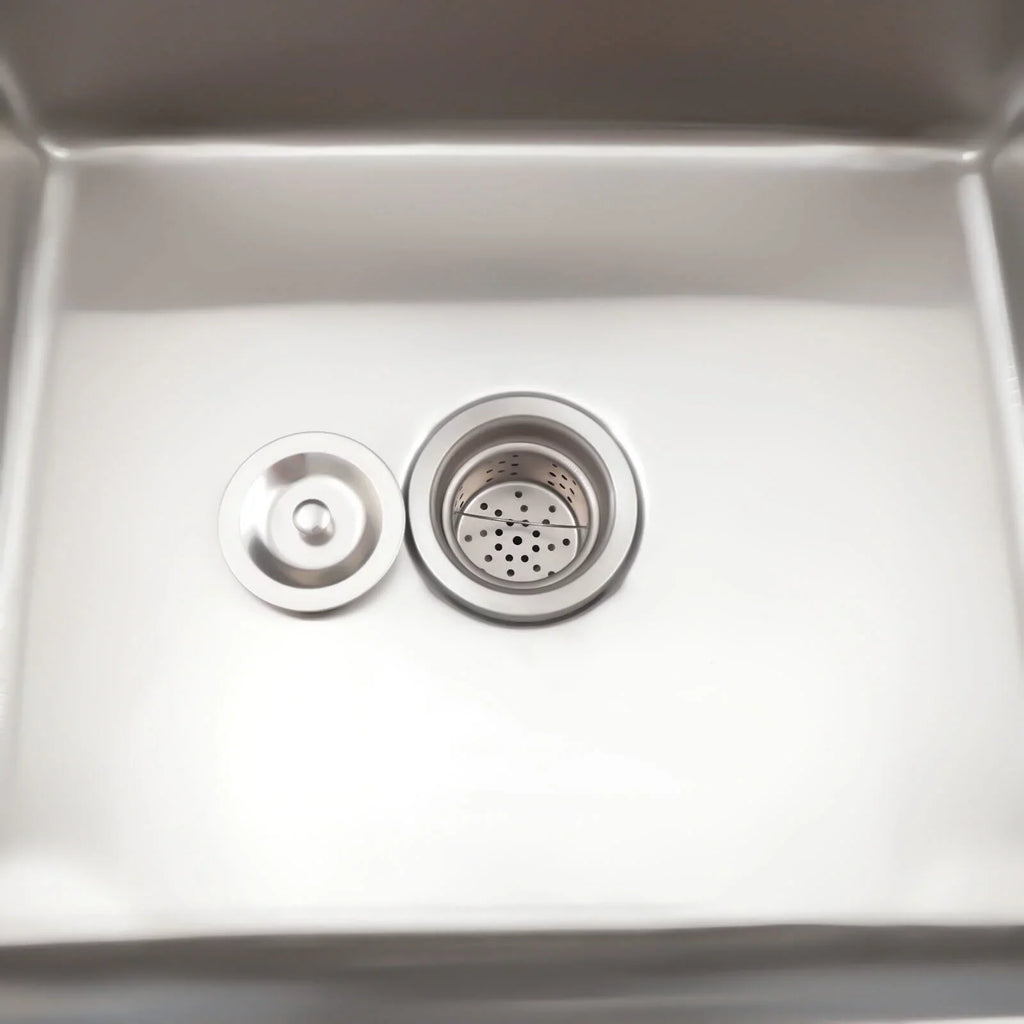 Sink 23.6* Kitchen Stainless Home and Commercial Utility Use Sink Steel 39.3* Drainboard 36.7in for