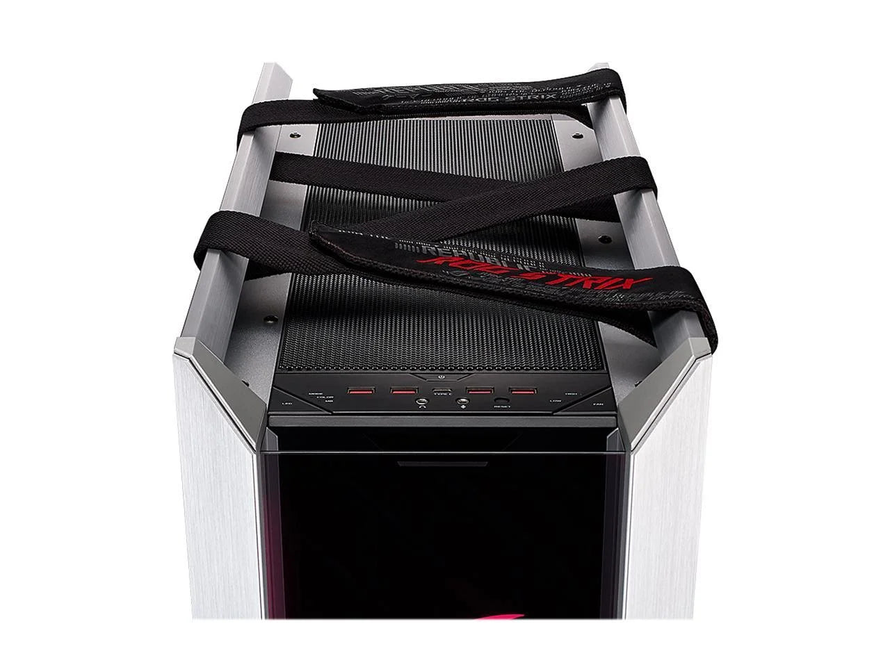 Aura Helios Motherboards ATX/ with ASUS Edition GPU for ROG Aluminum Tempered RGB Strix EATX Radiator GX601 Support 420mm White Frame, Mid-Tower Sync Braces, Case Glass, and Computer