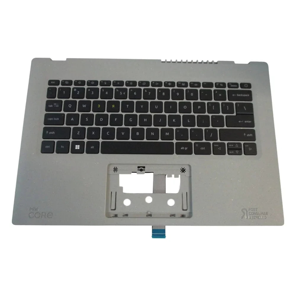 Keyboard Aspire Upper Acer Backlit w/ AV14-51 Case Vero Gray Palmrest 6B.KCGN7.030