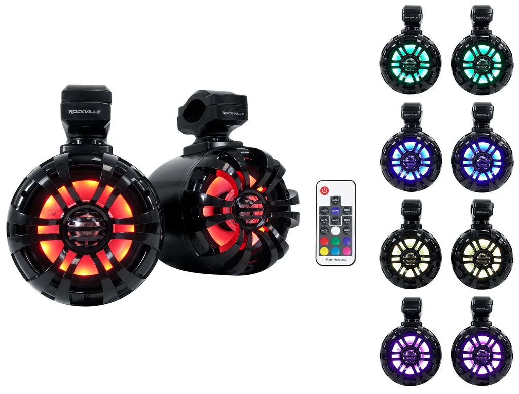 Pods+LED Speakers+Amp Audio RNGR65FE 2018+ Memphis Tower Polaris Pair Ranger For