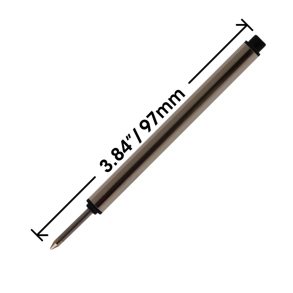Black Jaymo Pen Capless Replacement 12 Measures Long - / mm Refill for - 113777 3.84 97 in Rollerball Montblanc -