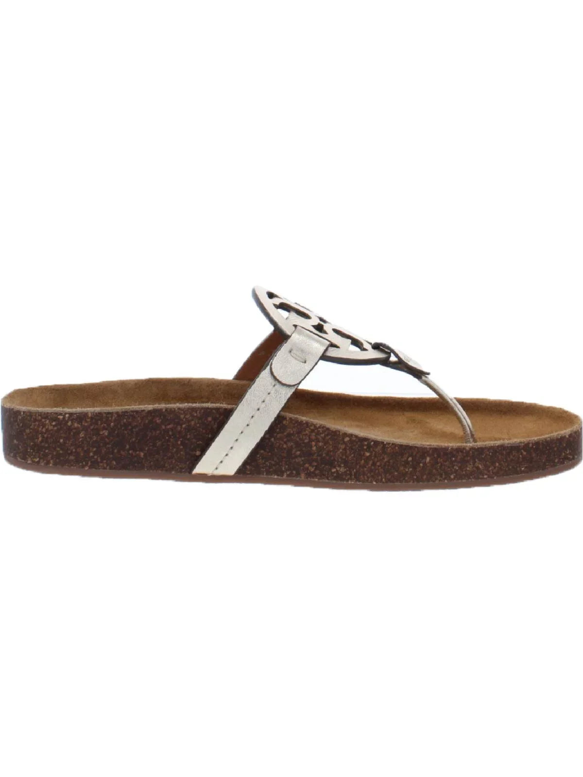 Tory Ergonomic Cloud Metallic Sandals Women's Leather Burch Miller Slide