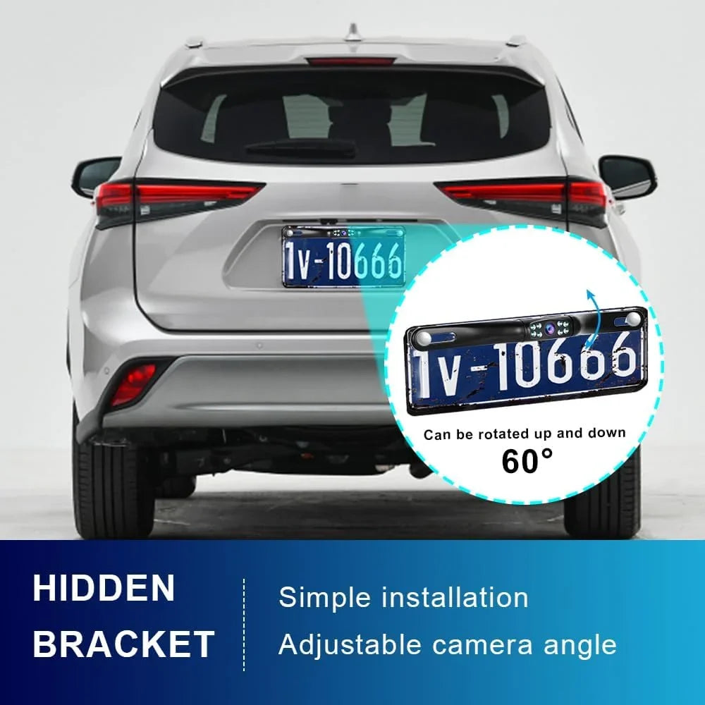 Reverse Rear Camera Night Backup Car Camera Rear License HD Camera Ultra View Waterproof Vision,podofo Plate HD