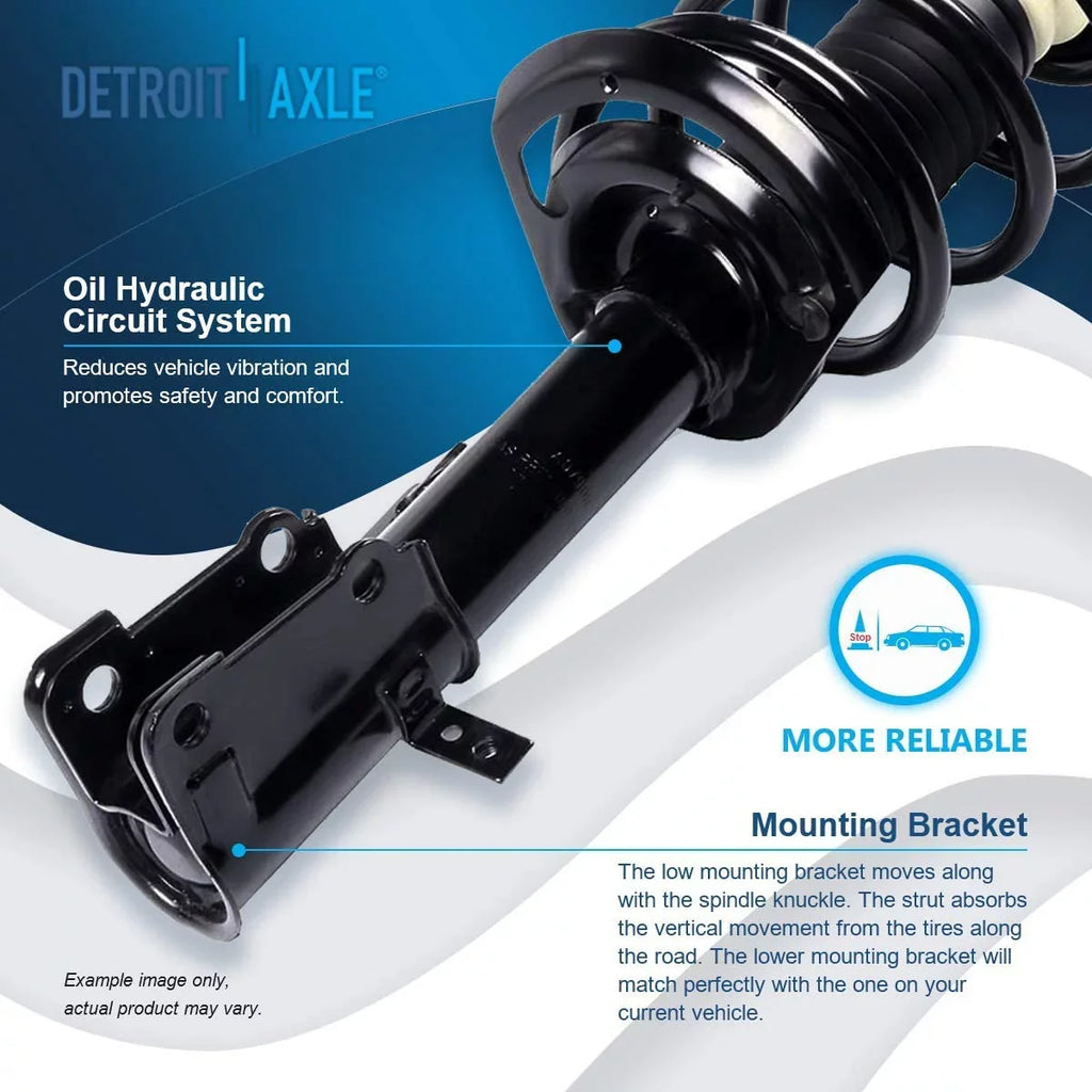 2016 2010 Axle Ready Replacement 2011 2009-2019 Spring - Struts 2017 Complete Detroit Front Dodge 2014 w/Coil 2015 Struts Struts 2012 Install 2018 2 Journey V6 Assembly for Quick 2013