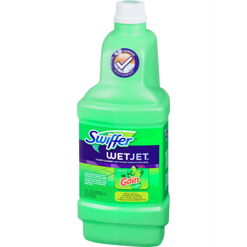 Gain All Cleaning 1.25L(4/Case) WetJet - Purpose Swiffer System,