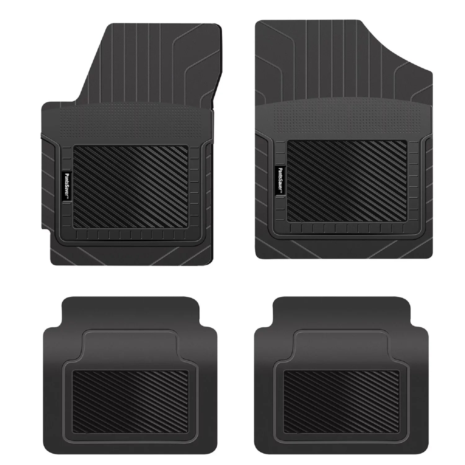 Custom Floor All Fit (Black) Set Weather Piece for Protection 2017-2022 -4 PantsSaver Genesis Mats G90