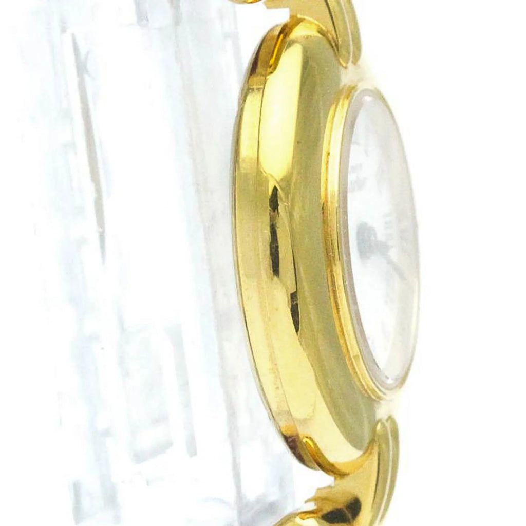 Plated Colisee Watch (Good) Gold Must BF568960 Leather Quartz Pre-Owned CARTIER Ladies