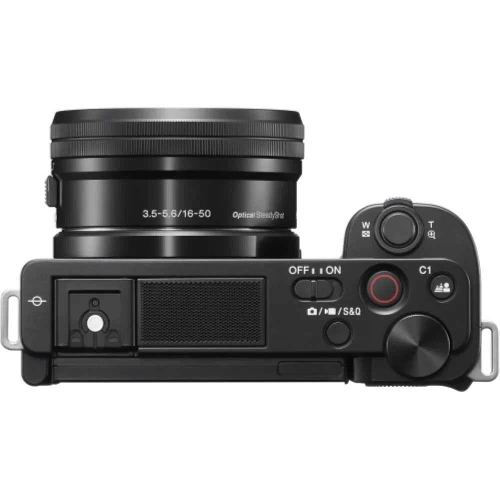 Transcend |16-50mm Camera Card + ZV-E10 Bag Memory (Black) Sony Cleaning + with Flexible Lens (5 Items) Camera Mirrorless Tripod Kit 64GB Bundle +