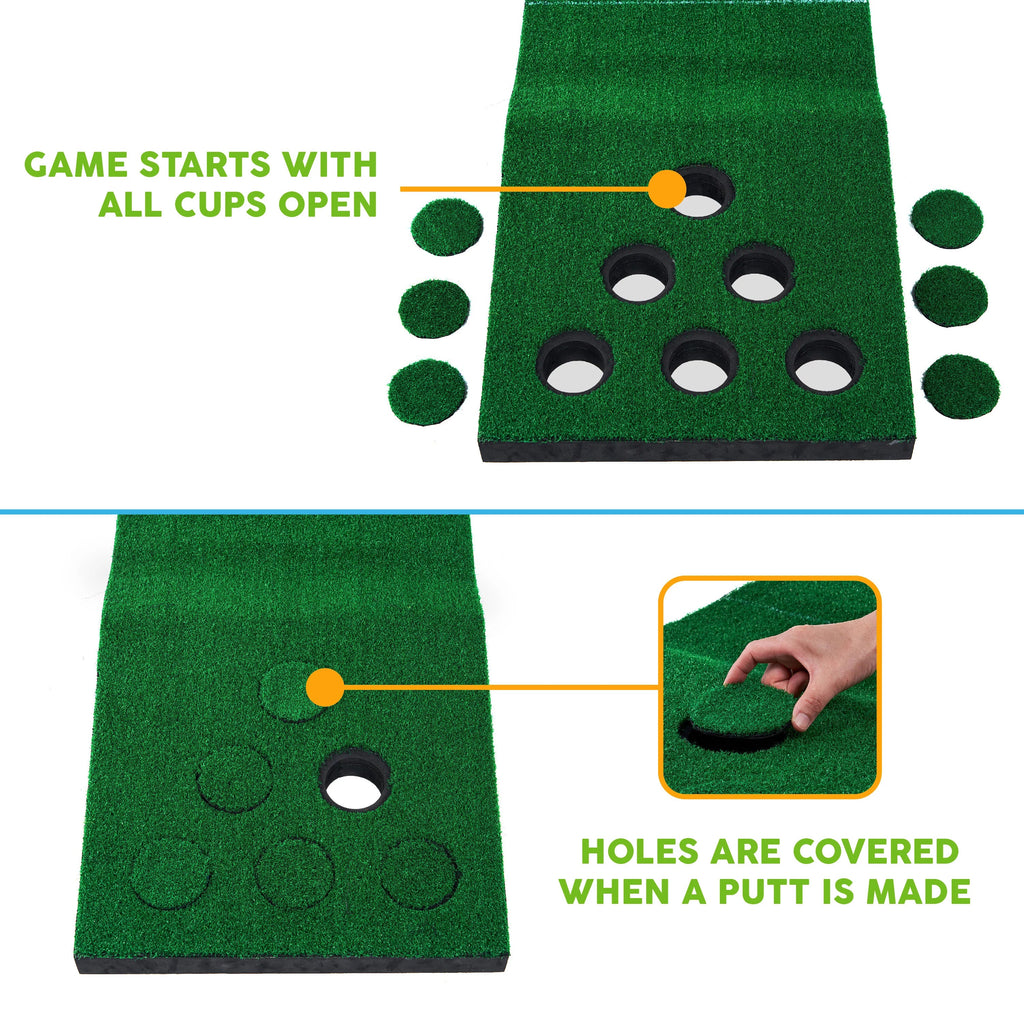 Game Sky and Mat Lawn Big Putting Hitting Golf Green