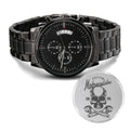 Engraved Motorcycle W 1995 Stainless Motorcyles Copper Multifunction Men's Custom Watch Dial Steel Rider