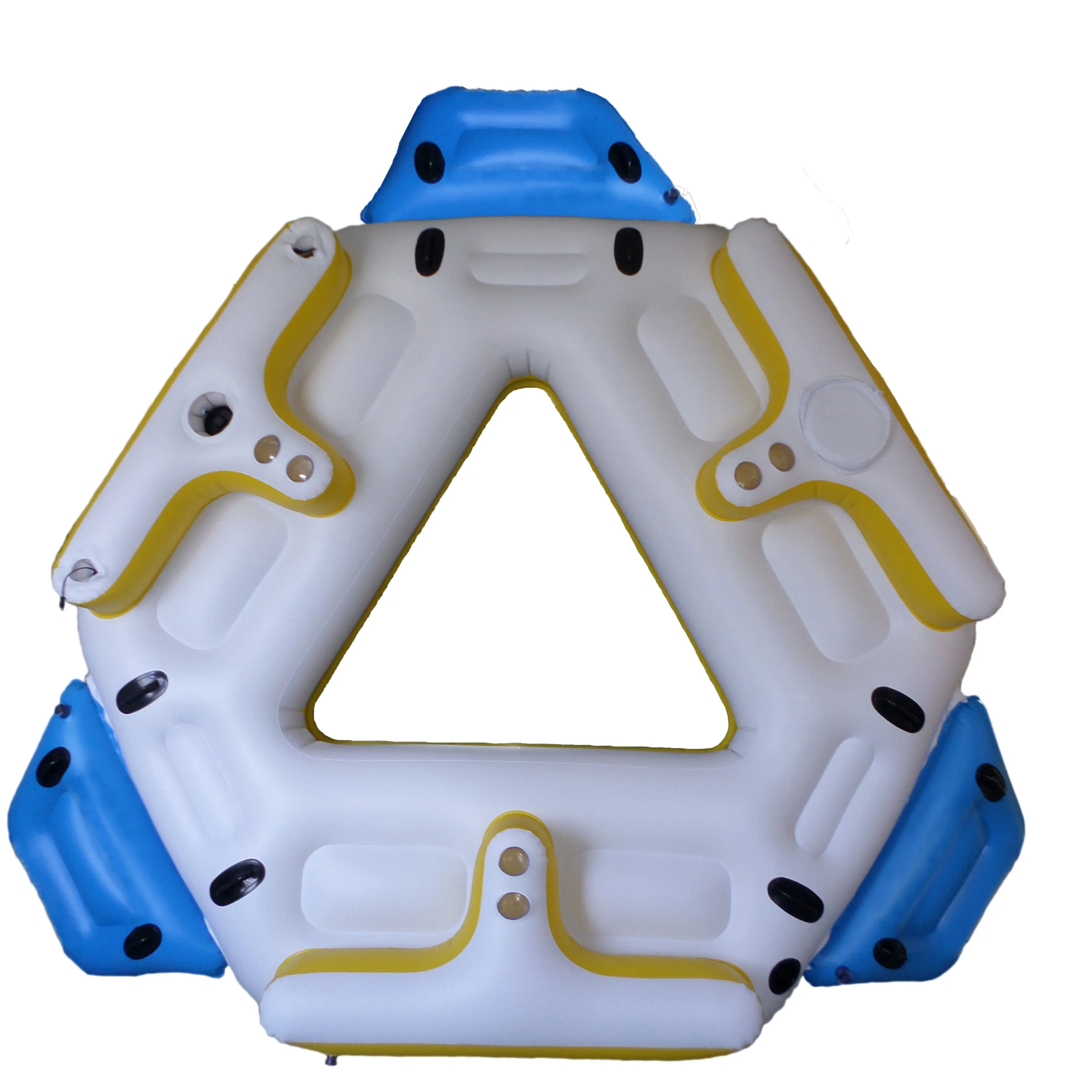 ALEKO IFI6P Island Raft Coolers Floating Person - 6 Holders Lounge with and Cup Inflatable