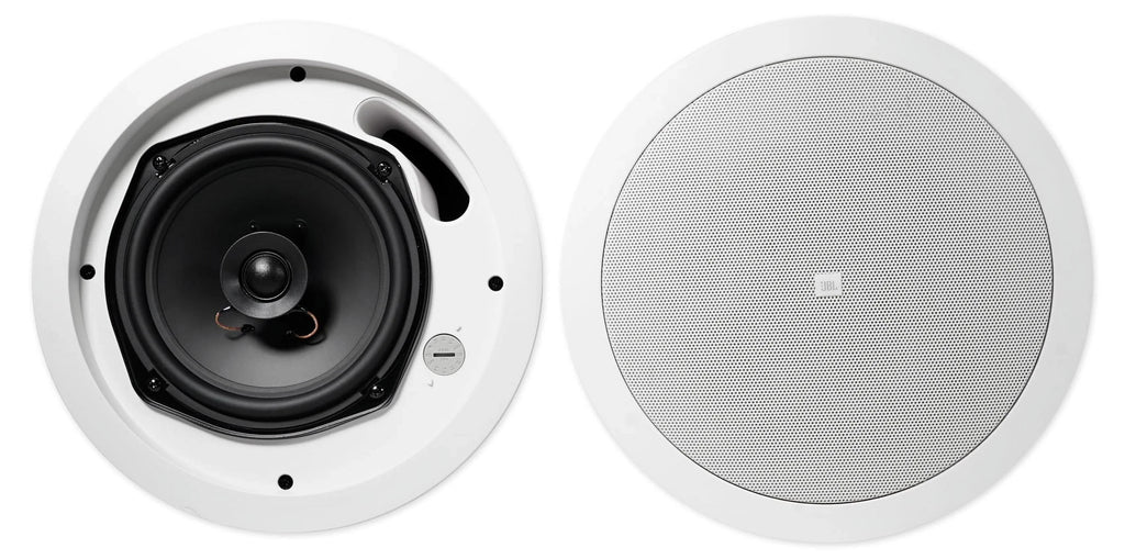 Wall+6.5" 5.25" Commercial Ceiling 4) White JBL Speakers+Amp Restaurant/Cafe/Bar