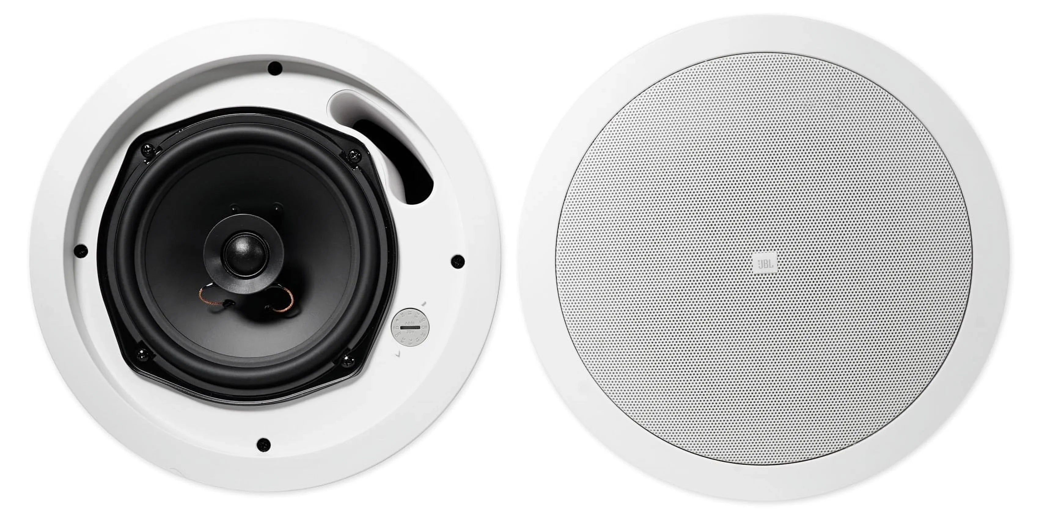 Wall+6.5" 5.25" Commercial Ceiling 4) White JBL Speakers+Amp Restaurant/Cafe/Bar