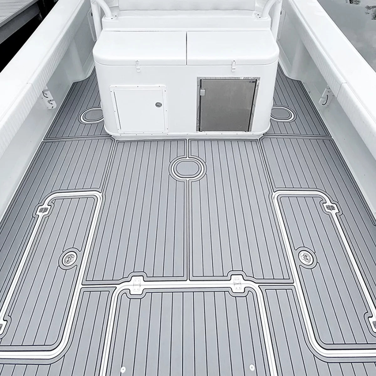 Boat Sea Foam RV 94"x HJDECK Self-Adhesive Deck for Non-Skid Yacht Faux Sheet/Carpet Teak Boat Decking 35" Flooring Marine Fits Pad EVA Mats/Decking