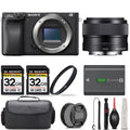 a6400 OSS Mirrorless Camera And f/1.8 35mm UV + + + More! Lens Filter Handbag + 64GB Sony