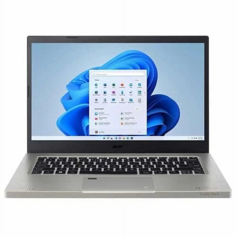 16GB LED-Backlit Vero FHD Core SSD, i7-1255U Finger Gray Keyboard, Laptop, EVO Accessories Backlit 1.70GHz, 1TB acer Windows + Home, Reader, Intel Print Bluetooth, 11 1080p RAM Webcam, 14" Aspire