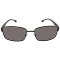 8037/S 18mm Sunglasses, Gray, Black/Polarized Men's Rectangular 58mm, Carrera