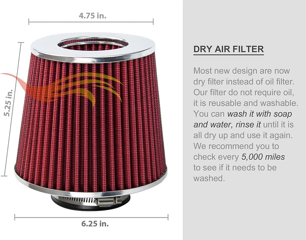 xB Air Racing Rtunes Scion Cold 08-12 Kit Intake For Filter Compatible Combo RED +