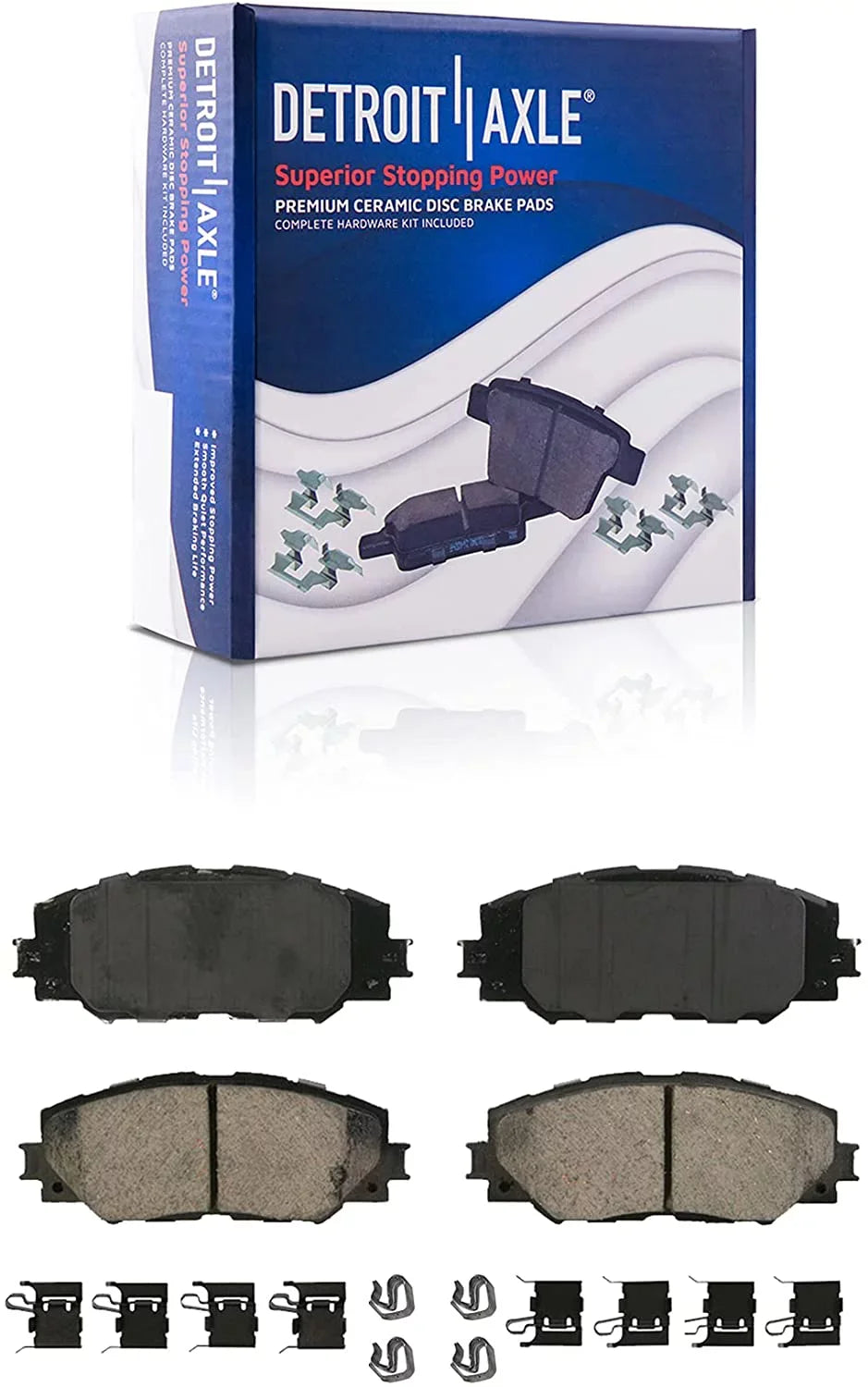 Disc Brakes 2014 2008-2014 Matrix Replacement 2012 Scion 2013 2010 for 2009-2019 Vibe, Ceramic xD Pads - Corolla 2009 Rotors Kit Brake 2011 Pontiac Axle Detroit Brake Front Toyota
