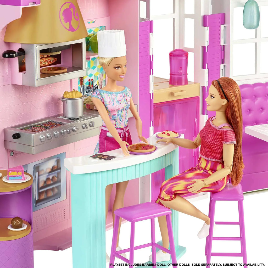 3 Cook ‘n Year Playset 30+ 7 for Barbie Grill Gift Olds with Pieces Restaurant to