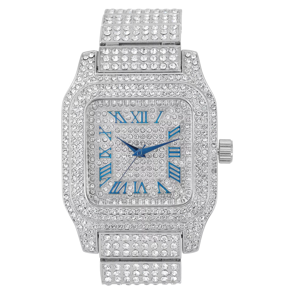Cuban) Bling-ed Way - Gold R# (Silver Hop image Flashy Iced Will Watch 0513Sq Hypnotize Hip in product Square Blue a You Biggie Out
