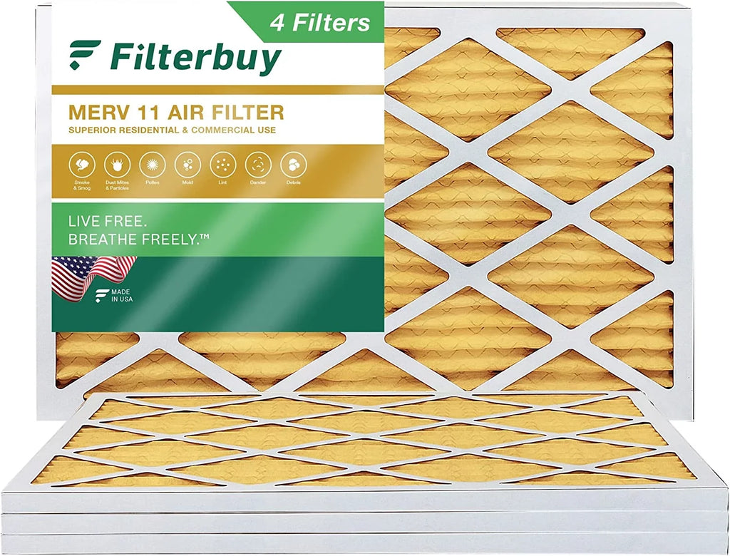 AC HVAC Furnace 14x36x1 Filters Filterbuy Air Pleated MERV (4-Pack) 11