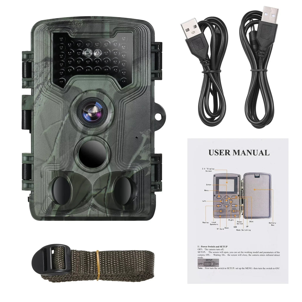 36MP for 1080P Wildlife with Game Lixada Camera Trail Waterproof Night Researching and IP66 Vision