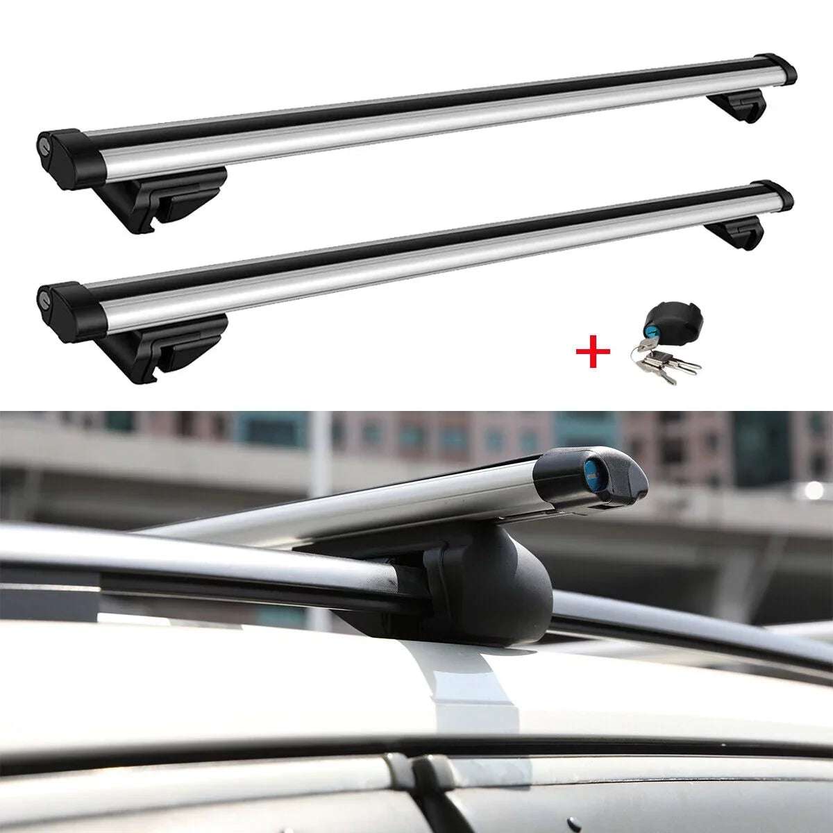 For Carrier Car Cargo Bar Roof Wagon 46" Outback Rack Top Cross Bicycle Subaru