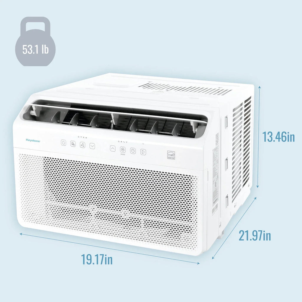 Control 8,000 Air Window BTU with Mounted Inverter Remote Keystone Conditioner