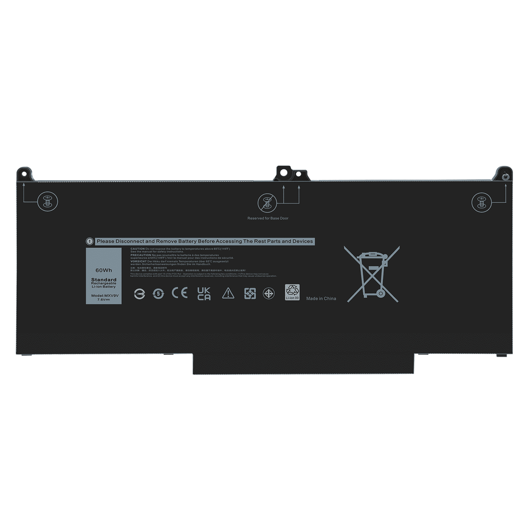 5310 7400 (2-in-1) 7300 MXV9V Battery Latitude For 5300 60Wh Laptop Dell