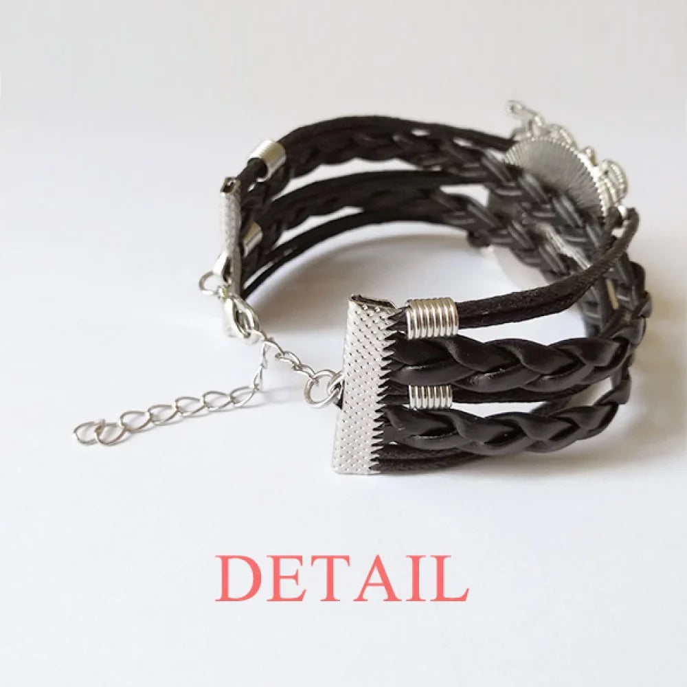 Love Patient Wristband Is Kind Love Accessory Knitting Love Leather Rope Twisted Bracelet Is