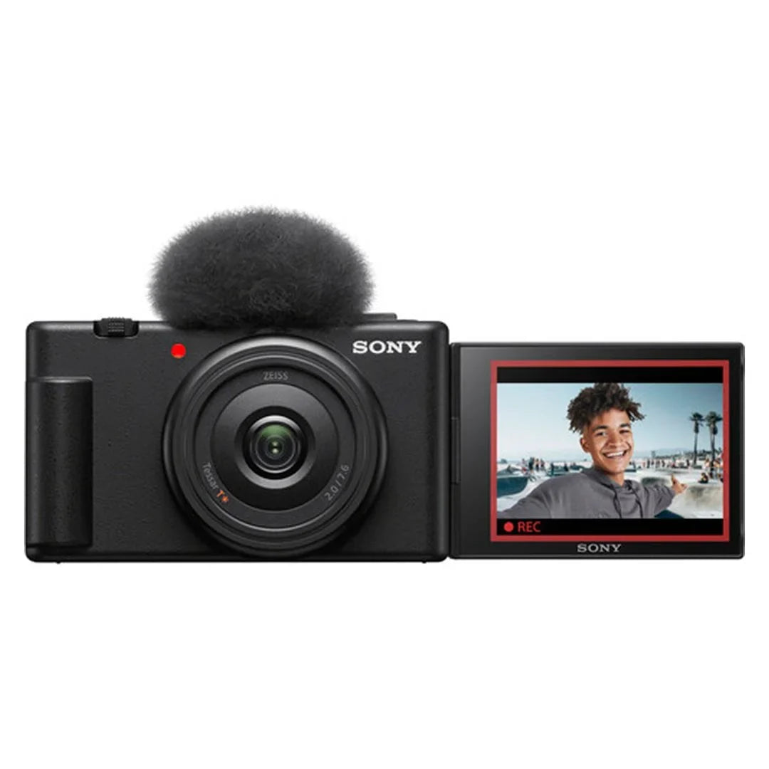 with 128GB Accessory Card Bundle Sony Camera ZeeTech + + SanDisk (Black) ZV-1F Memory Tripod Vlogging