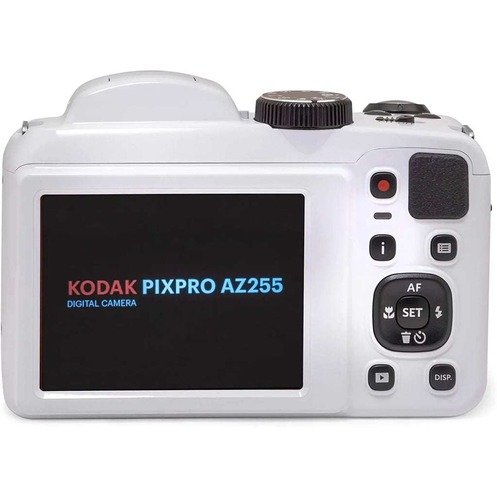 Camera 25X 800x Kodak Lexar with White Bundle Zoom, Memory Zoom Photo 32GB UHS-I Bag 16MP PIXPRO + Deco High-Performance Astro Card Digital Camera, Optical SDHC AZ255-WH