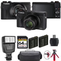 X Mark (Black) + - Battery Digital III PowerShot G7 Kit Camera Canon + Flash Extra 64GB