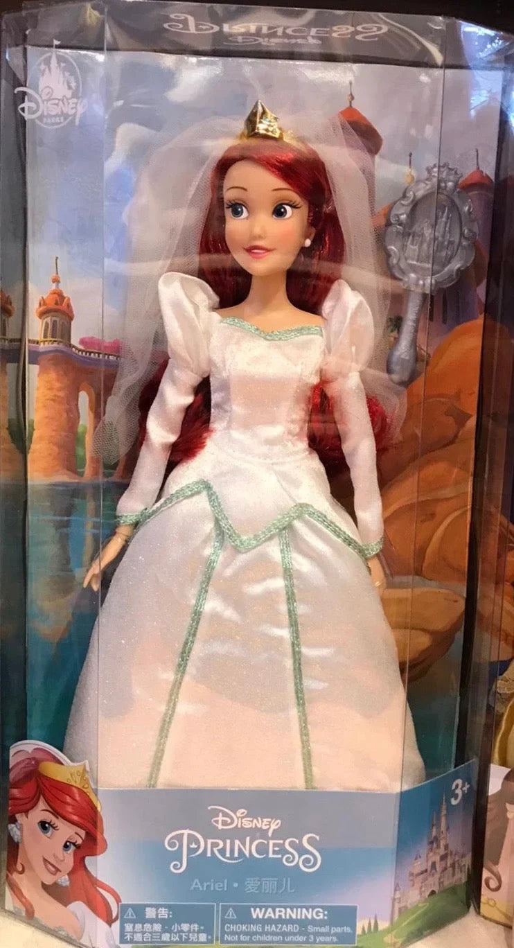 New Box Disney with Doll New w Little Parks Mermaid Ariel Edition Wedding Brush