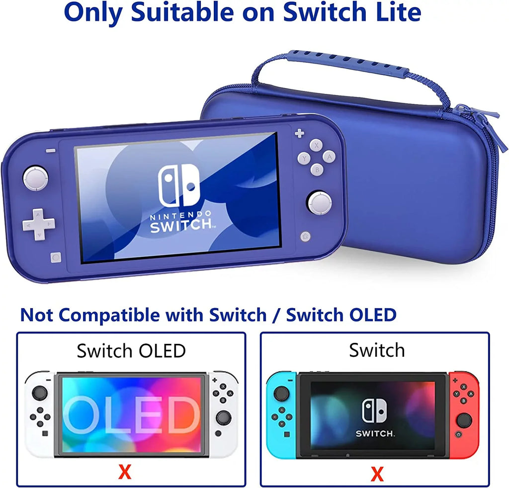 Nintendo HEYSTOP Case Lite and for Case Lite Travel Glitter Thumb Lite,Protective Switch Portable Carry Cap,Blue Console Case Nintendo Accessories,Switch for Hard Protective Switch with and TPU Case