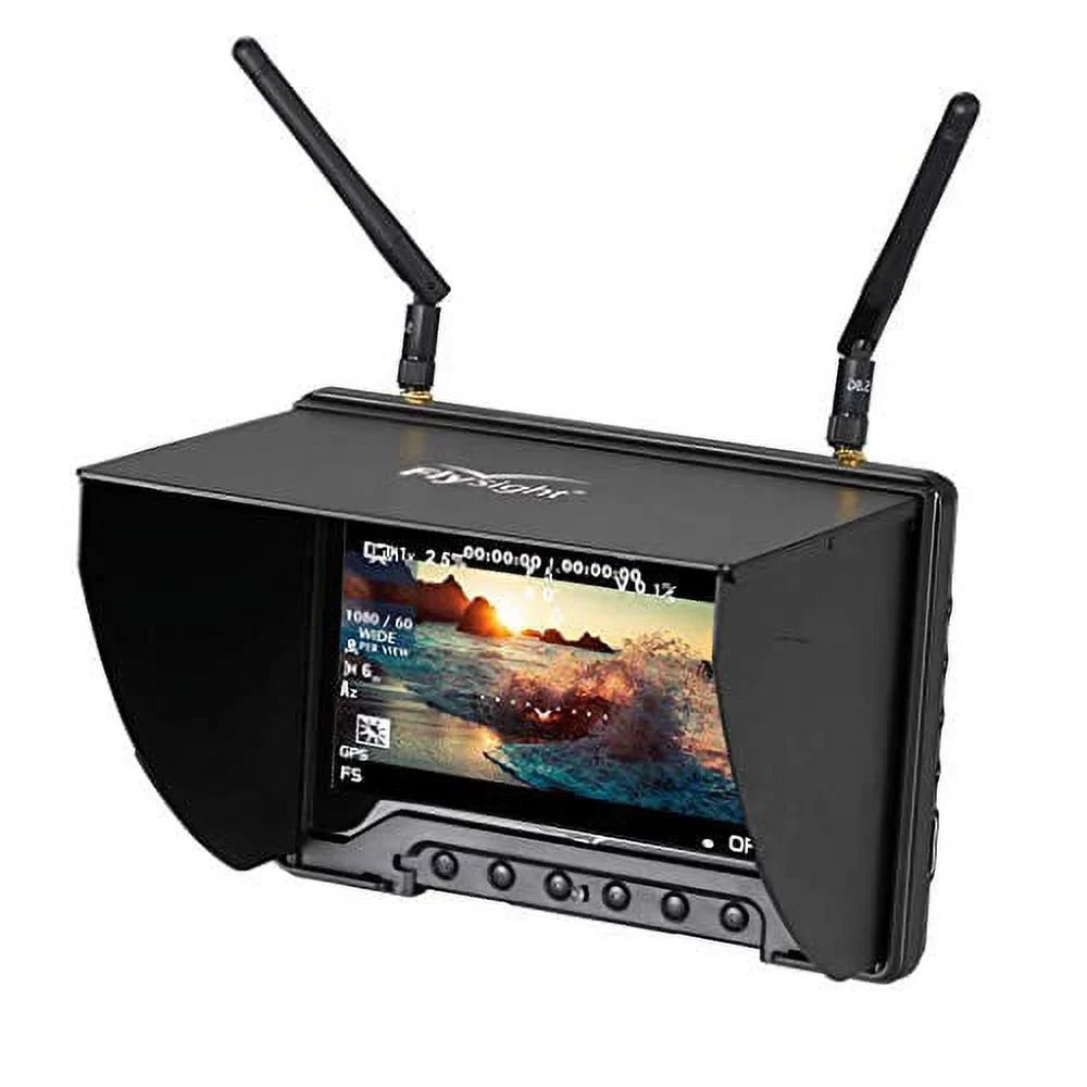 Ground Monitor7 PEARL Inspire RC801 Monitor for DVR DJI FPV Flysight (RC801DSMA) Diversity Monitor Perfect Drone Performance HDMI FPV FPV Phantom FPV Inch with BLACK Monitor 5.8Ghz and