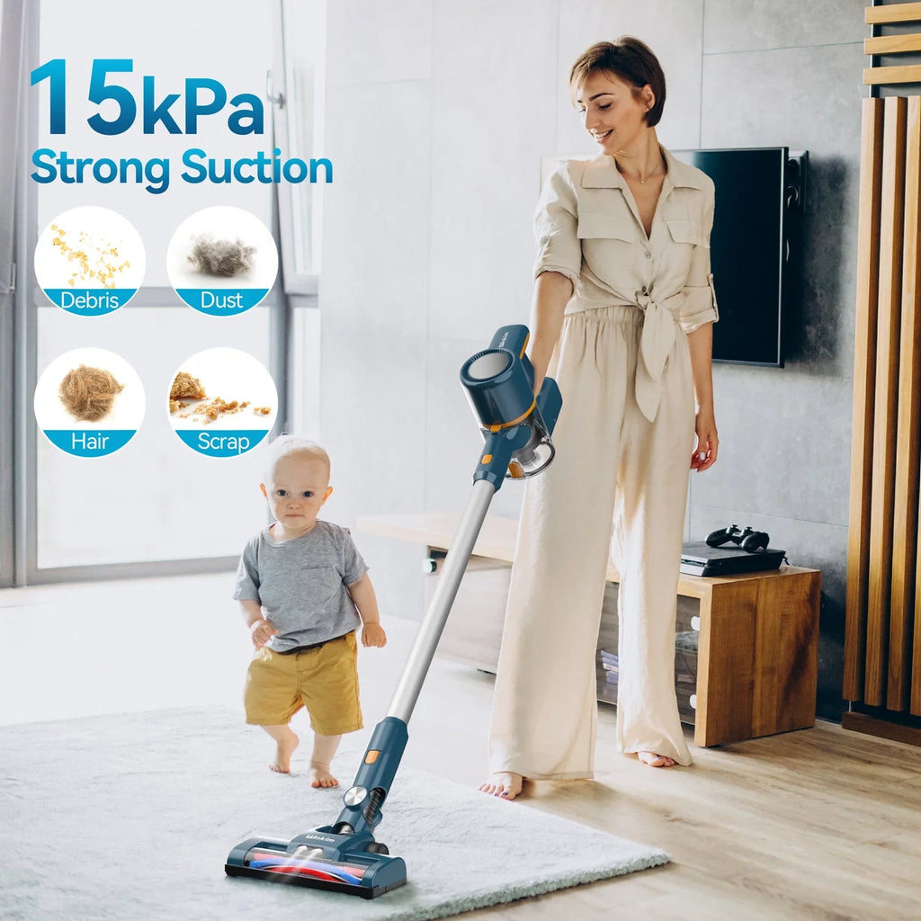Pet Floor Home mAh Carpet Battery, Cordless Powerful Vacuum 6-in-1 up Vacuum M5 Hard Runtime, Cleaner for 2200 with Cleaner, Mins to Wnkim 35 Lightweight Hair, Vacuum Stick